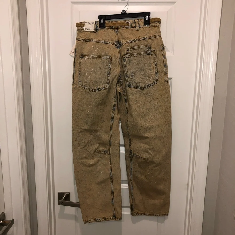 We The Free by Free People Moxie Low Slung Cowboy Barrel Relaxed Jeans 26L 26 L - Picture 10 of 10